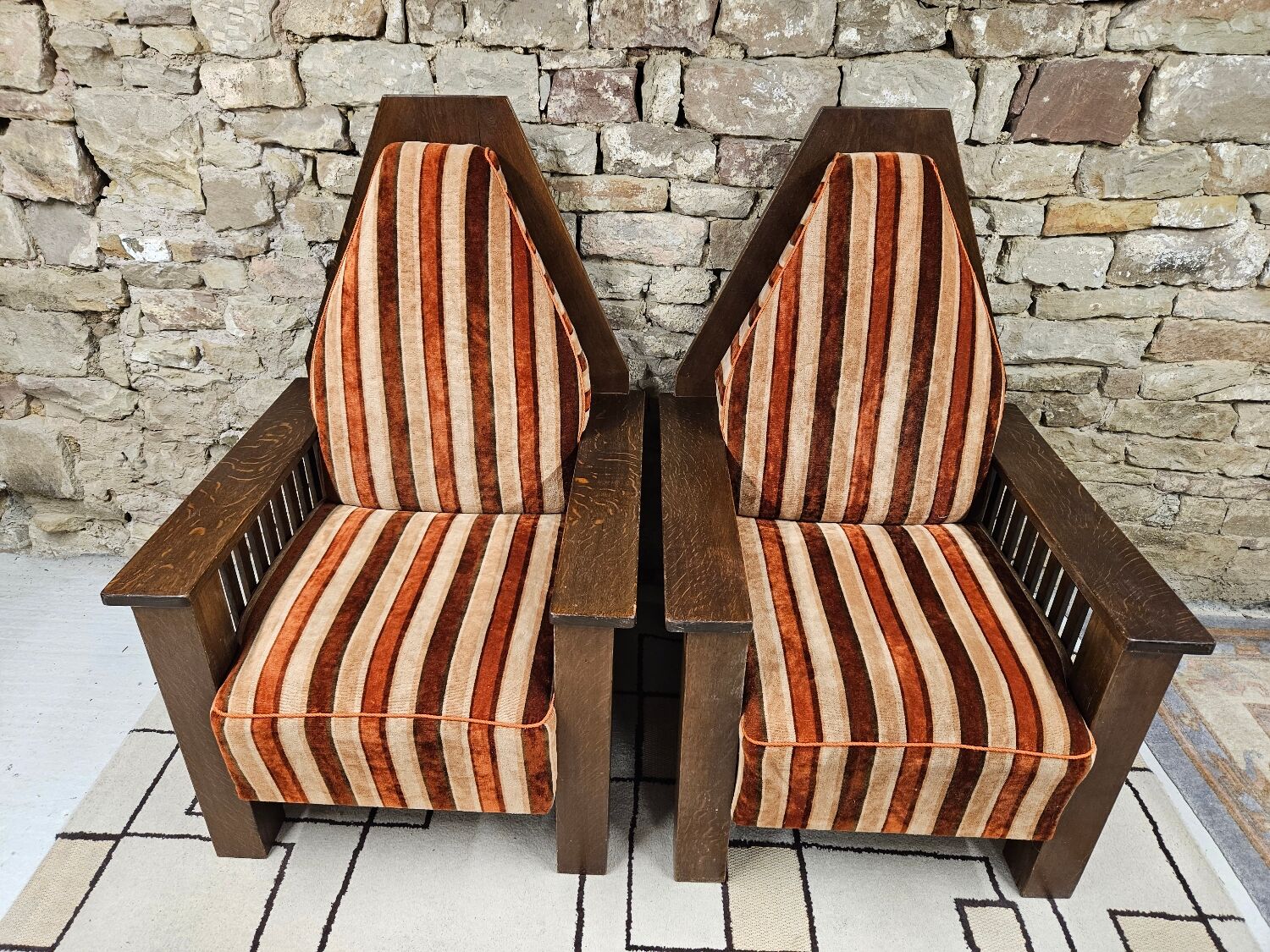 Pair armchair art deco
