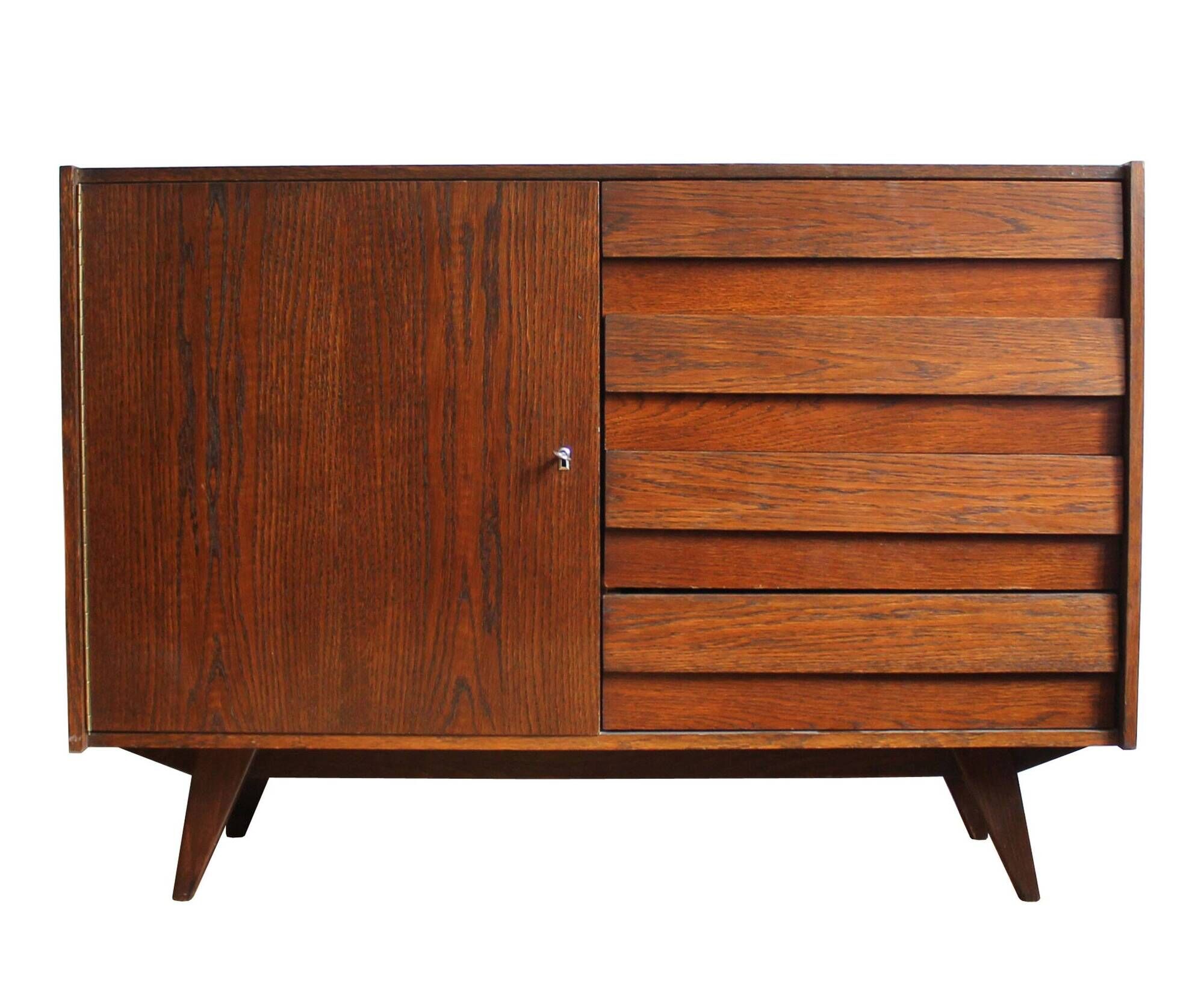 Vintage buffet U-458 by Jiří Jiroutek, Interior Prague, Czechoslovakia, 1972