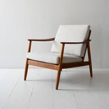 Swedish Vintage Teak armchair by Folke Ohlsson for DUX