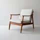 Swedish Vintage Teak armchair by Folke Ohlsson for DUX