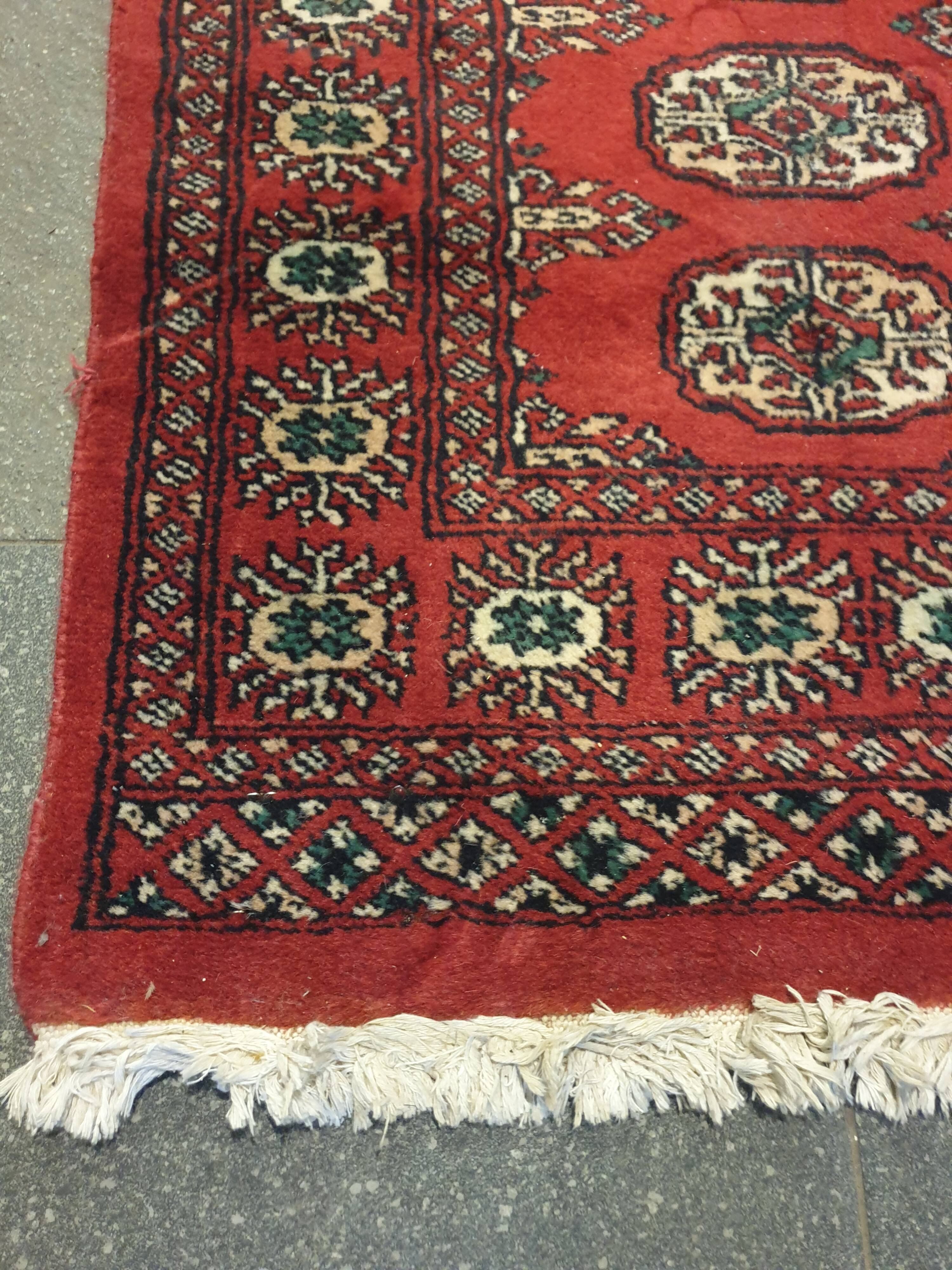 Handmade wool carpet, 162x94 cm