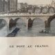 Color engraving, the bridge to change, Paris