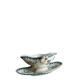 Large sauceboat on ironstone base Gien "Thistles"
