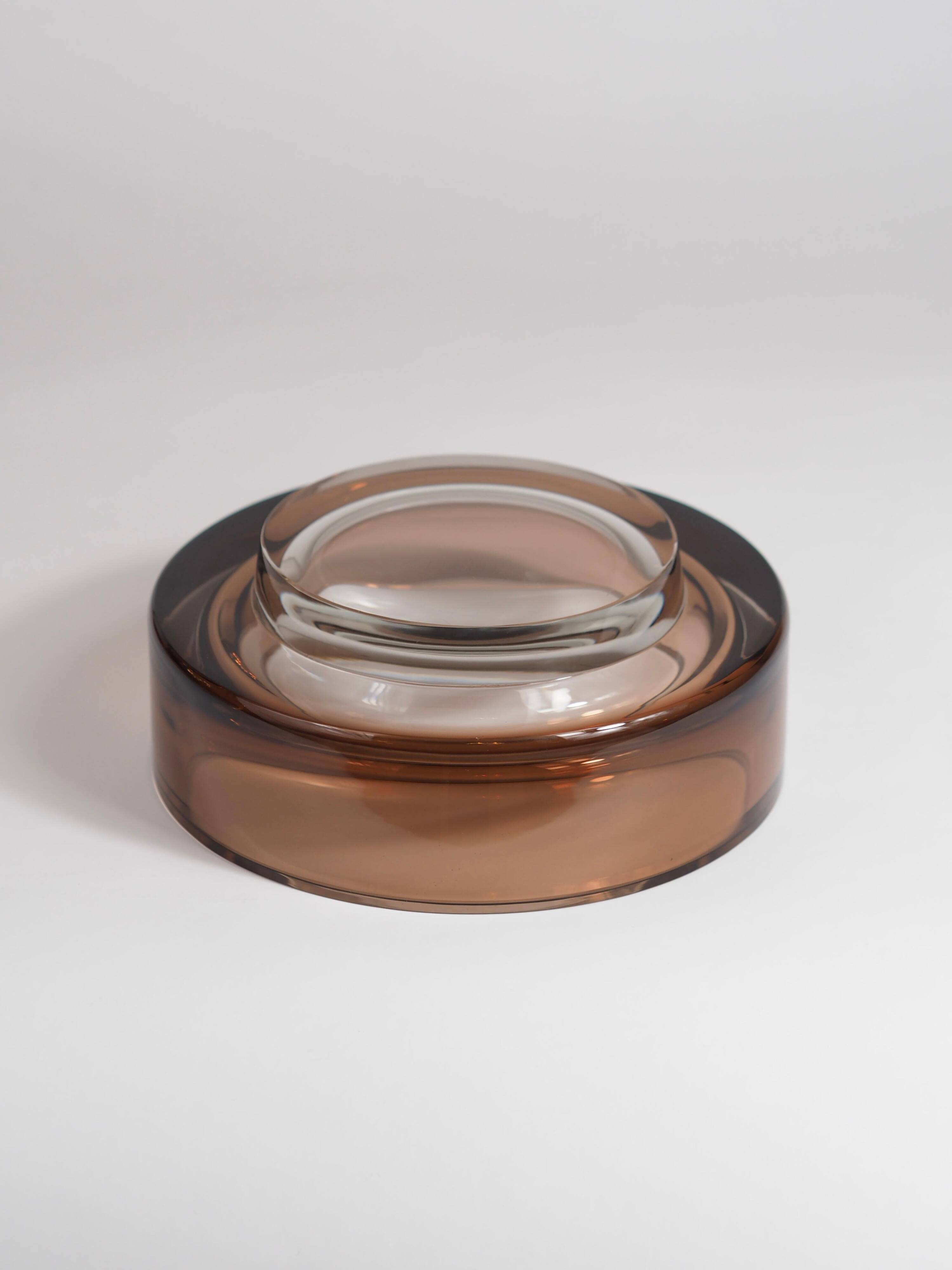 Rare bol en verre d'art moderne du milieu du siècle par Kaj Franck pour Nuutajärvi Notsjö