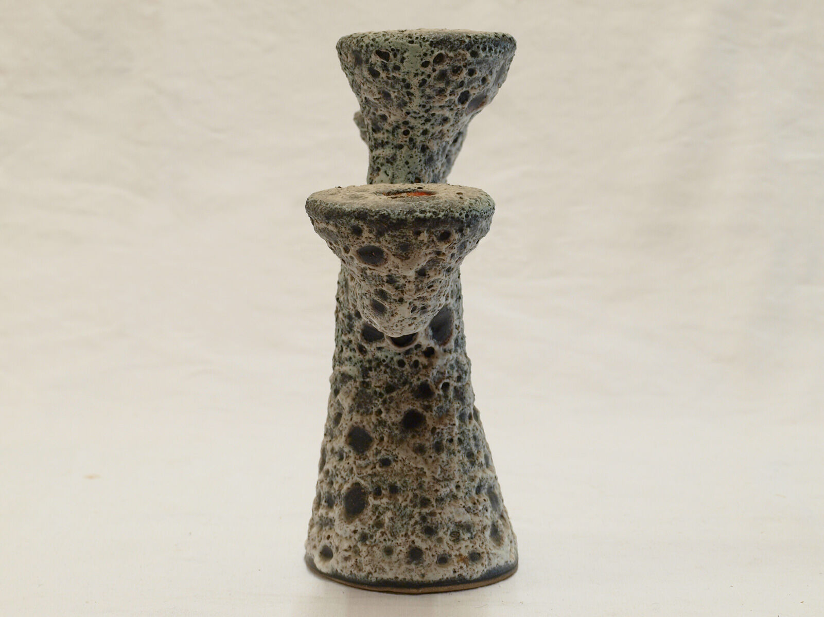 Dieulefit ceramic anthropomorphic candlestick or candlestick