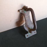 Wrought iron barn door handle