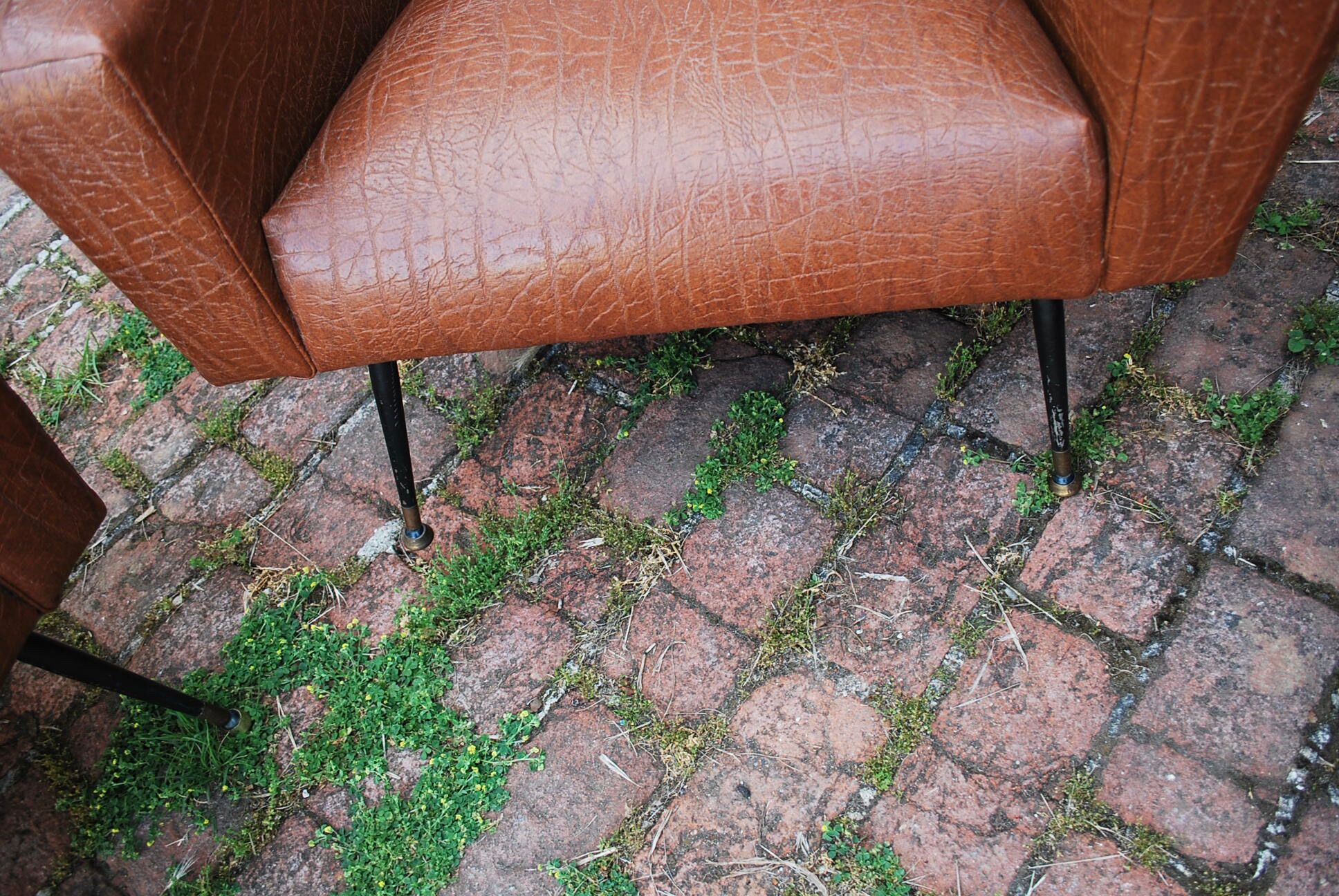 Sofa and two vintage armchairs