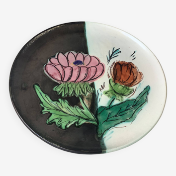 Vallauris Cérenne - hand decorated plate