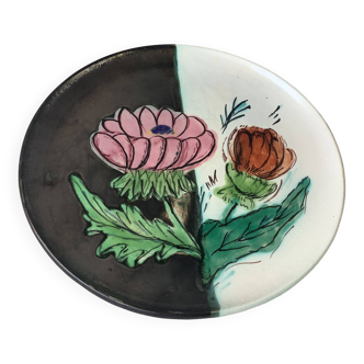 Vallauris Cérenne - hand decorated plate