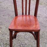 Set of 6 old bistro chairs 2 Thonet and 4 Baumann