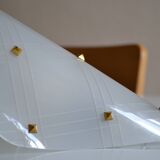 50s Arlus wall light in Perspex and brass