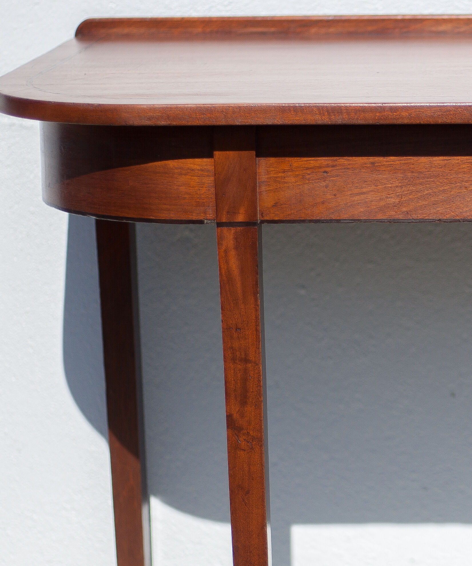 Wood console, marquetry, English furniture, James Reeve Ltd, wood furniture