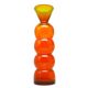 Vase bonhomme de neige, postmodernisme, verre, conçu par K. Krawczyk, Pologne, années 1970