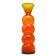 Snowman vase, postmodernism, glass, designed by K. Krawczyk, Poland, 1970s