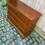 Louis Philippe vintage wooden chest of drawers from the 1970s.