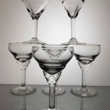 6 bistro glasses Late 19th Early 20th