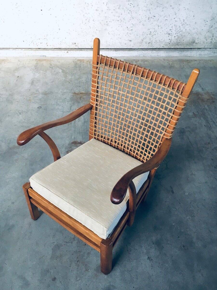 Modernist Easy Chair attributed to Bas van Pelt, Netherlands, 1930s