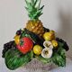 Vintage slipware fruit bowl