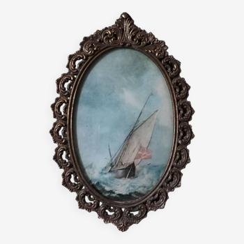 Small Baroque Brass Frame