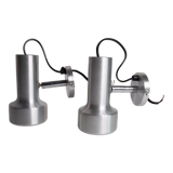Pair of wall lamps SCE 1970 aluminium ref 2312