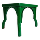 Antique Painted Accent Table with Vintage Floral Top, Bohemian Style