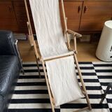 Transat de plage chilienne en bois et coton