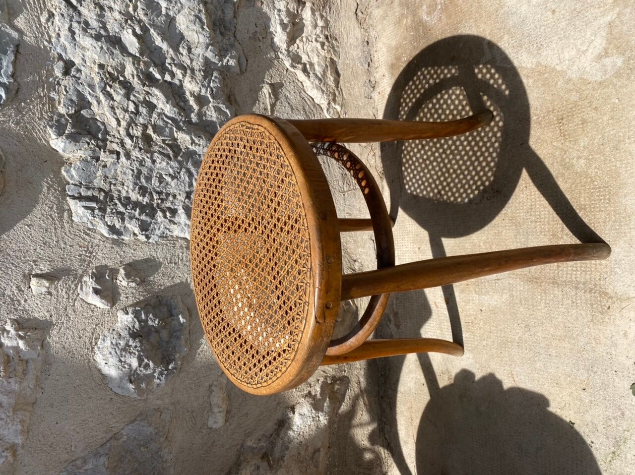 Bistro stool with canning seat