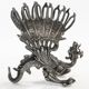 Fruit knife stand, Art Nouveau, silver-plated brass, Fraget, Poland, 19th century