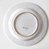 Assiette décorative faïence bleue et blanche
