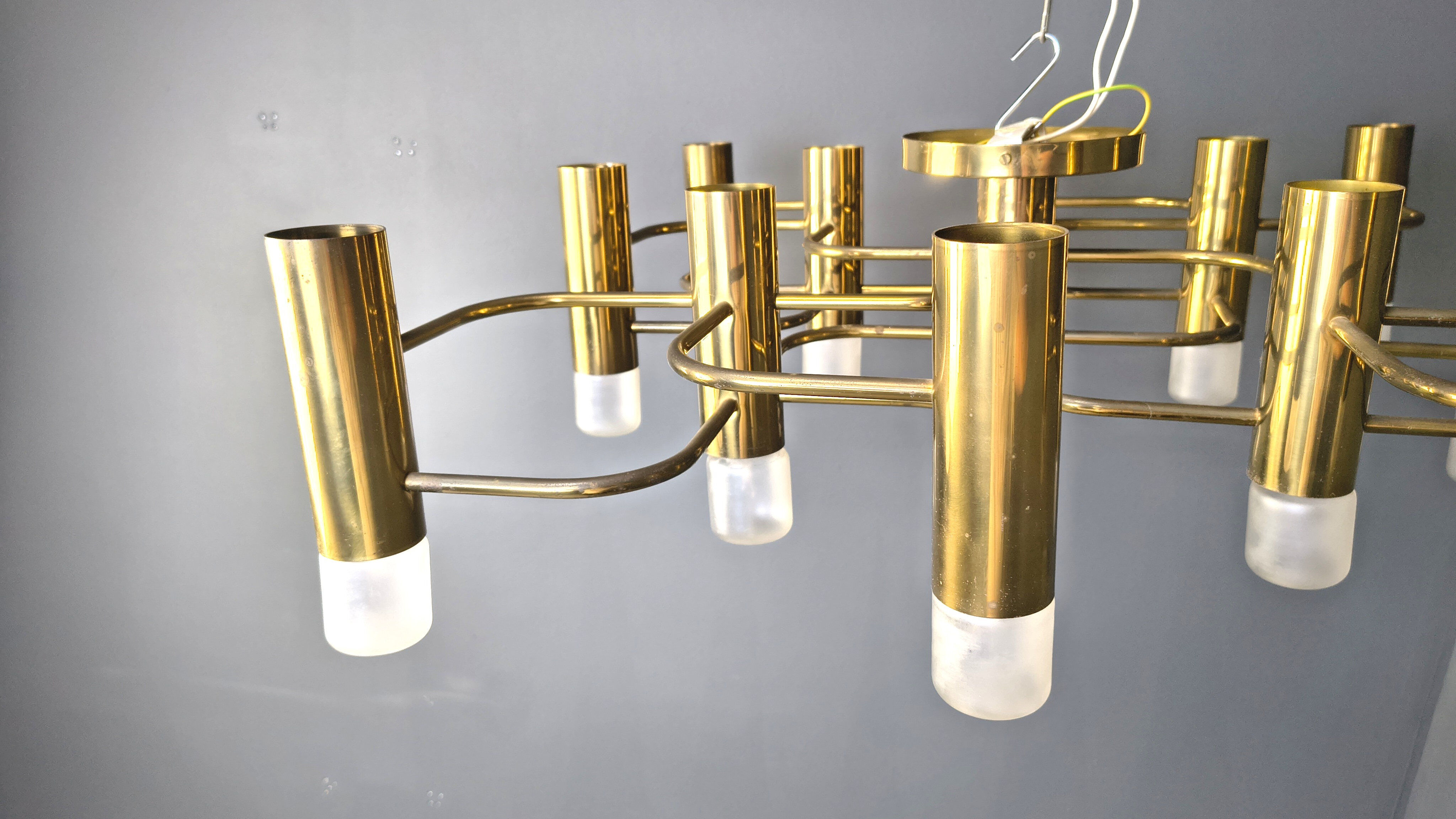 Mid century Sciolari chandelier with 13 lightpoints