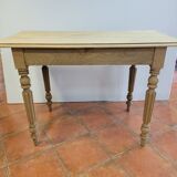 Table rectangulaire ancienne en orme massif