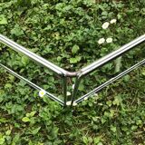 Metal and glass coffee table