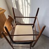 Set of 4 Italian chairs by Gianfranco Frattini.