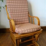 Mechanical Rocking Chair in Pine 1970s