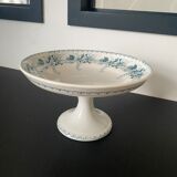 Blue and white compotier floral pattern