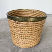 Rattan basket 1970, Italy