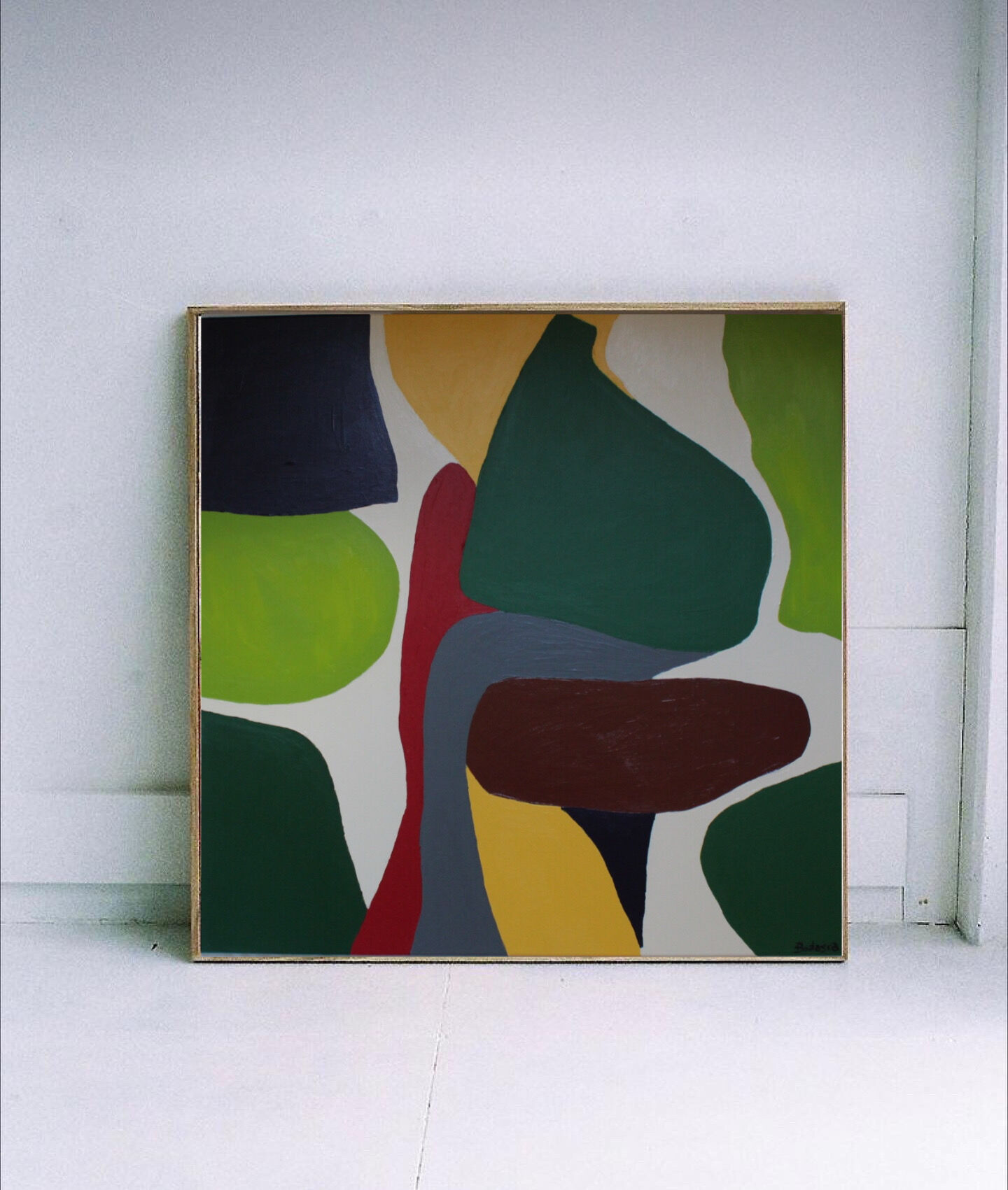 Green paint square format