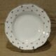 Set of 8 old plates hollow porcelain Limoges decoration pink flowers golden liseret