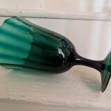 Green chalice vase from the 1970s.
