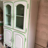 Solid oak cerusee showcase