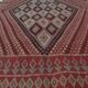 Traditional Ethnic Red Artisan Rug, Geometric Berber Rug