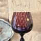 Cup, Empoli Amethyst glass. Italian art, hand-blown, 1950s.