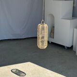 Small lantern-shaped rattan suspension H35 D15