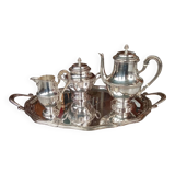 Old silver-plated coffee service