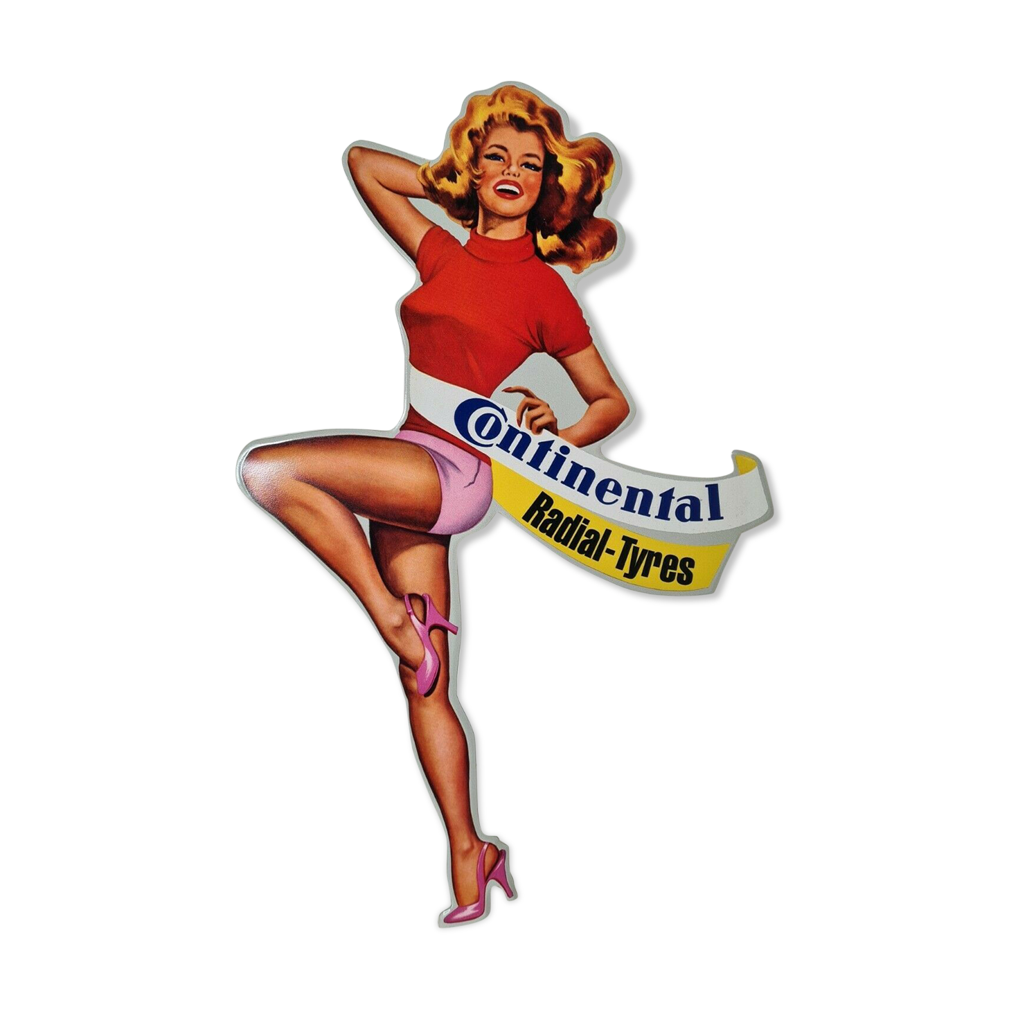 Advertising plate tyresC pin up