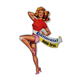 Advertising plate tyresC pin up