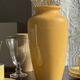 Vase jaune oblong années 90 H26