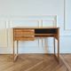 Renovated vintage desk, Scandinavian style, 1960s-70s.