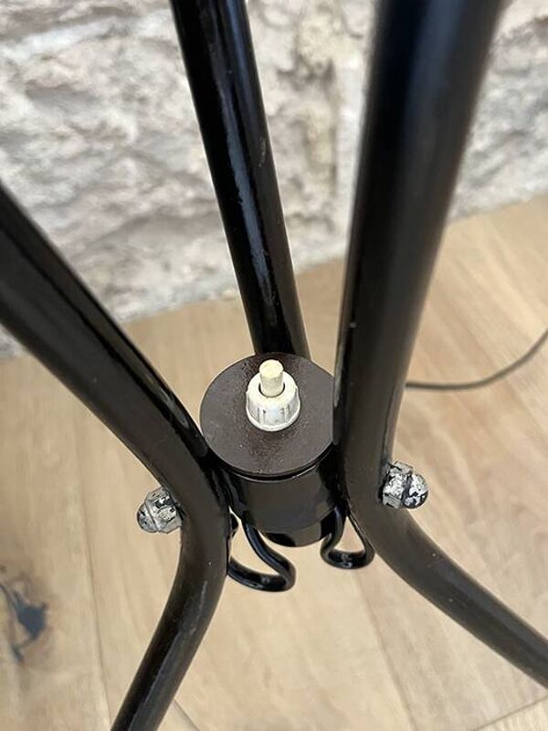 Lampadaire fleurs bleues