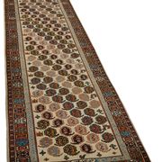 Tapis Oushak en laine noué à la main en Turquie 75 cm x 372 cm